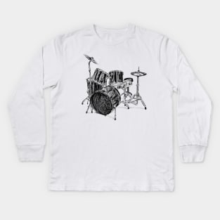 Drums set Kids Long Sleeve T-Shirt